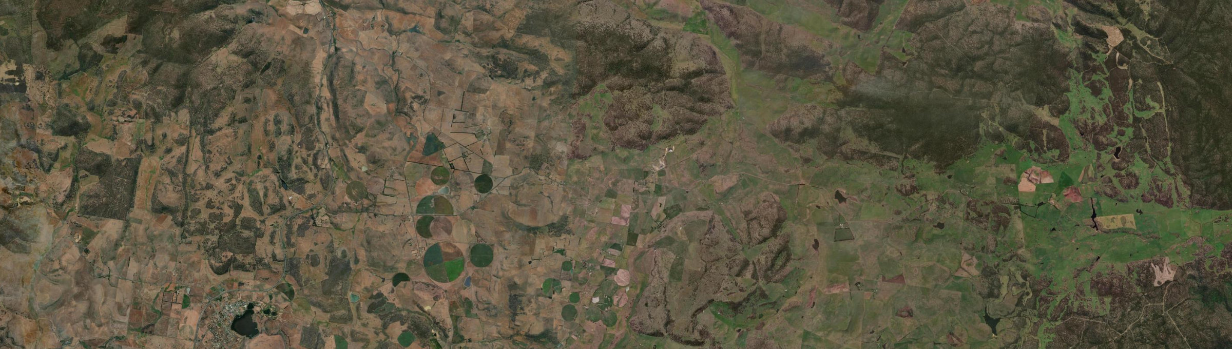 Aerial view of York Plains (Tas.), TAS
