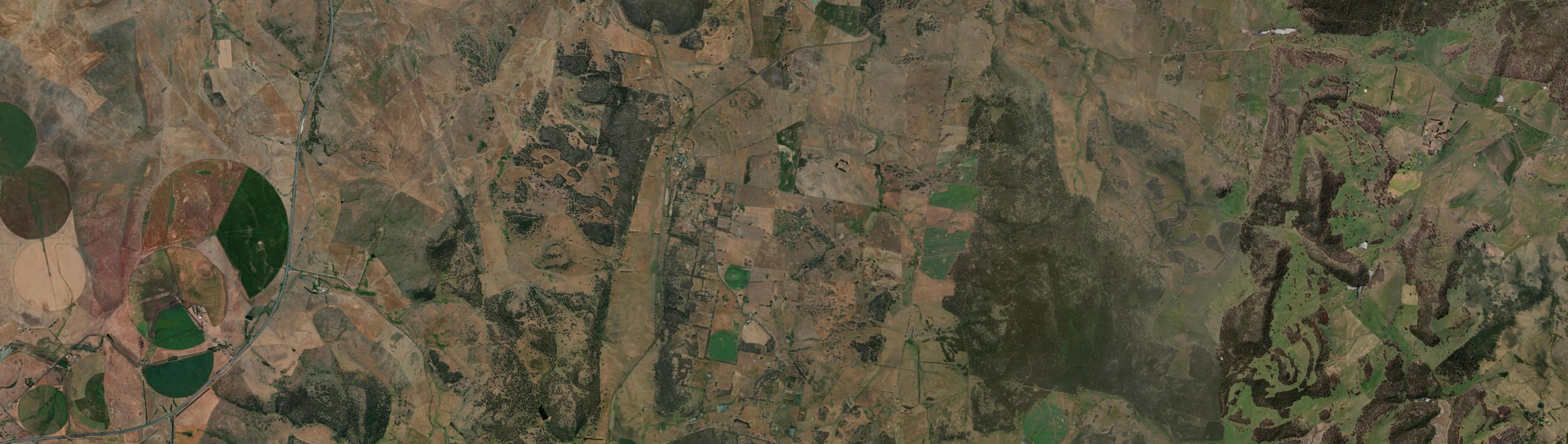 Aerial view of Parattah, TAS