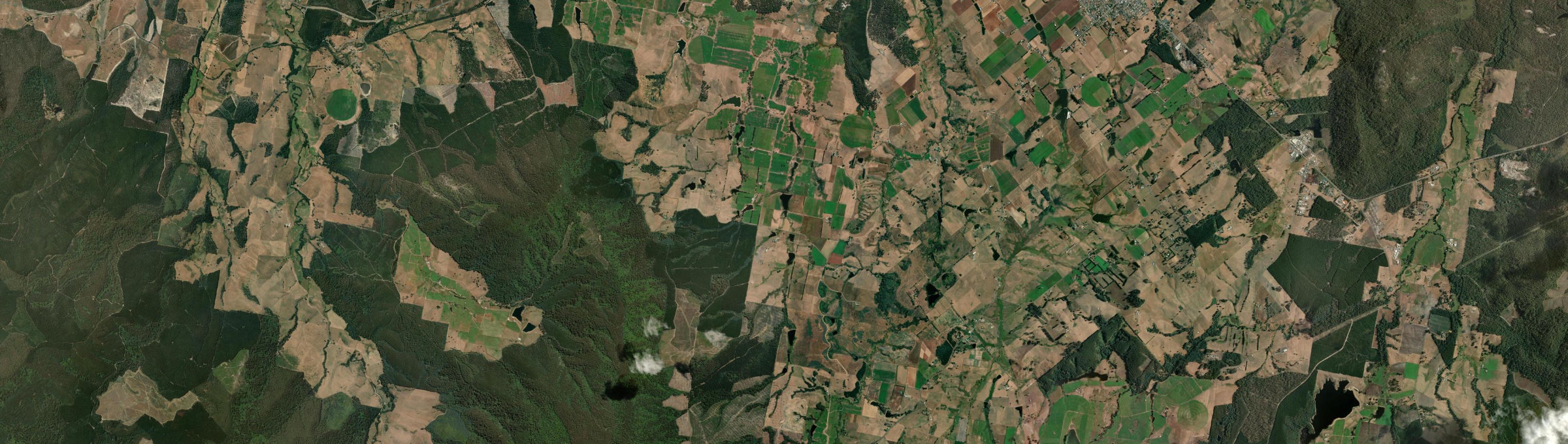 Aerial view of West Scottsdale, TAS