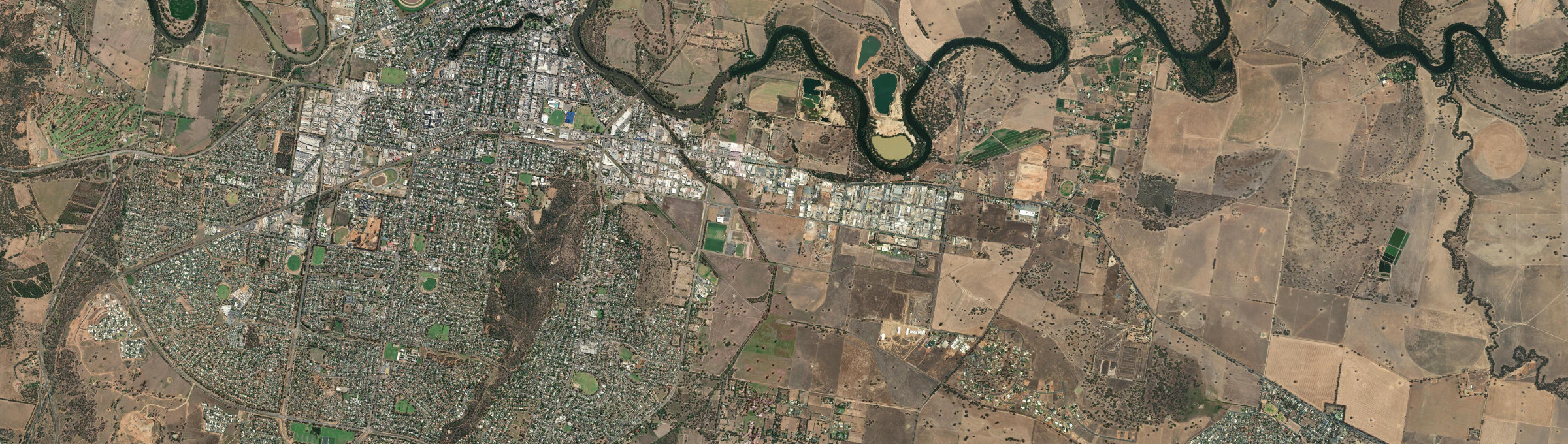 Aerial view of East Wagga Wagga, NSW