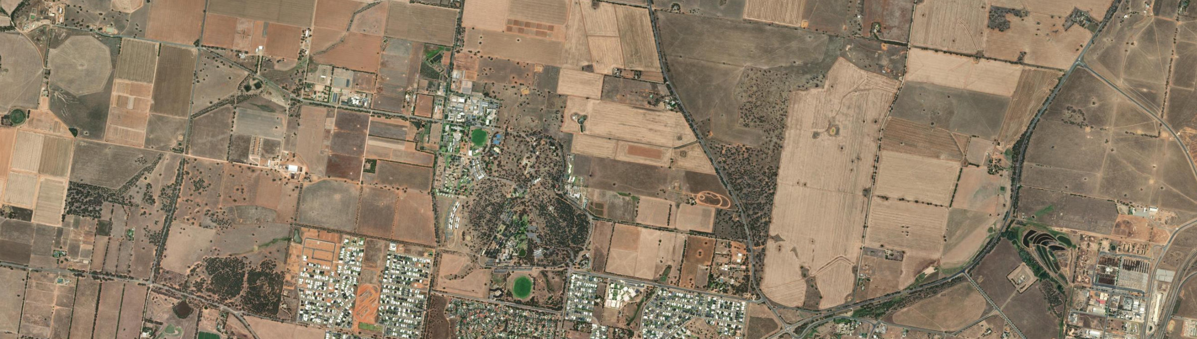 Aerial view of Charles Sturt University, NSW