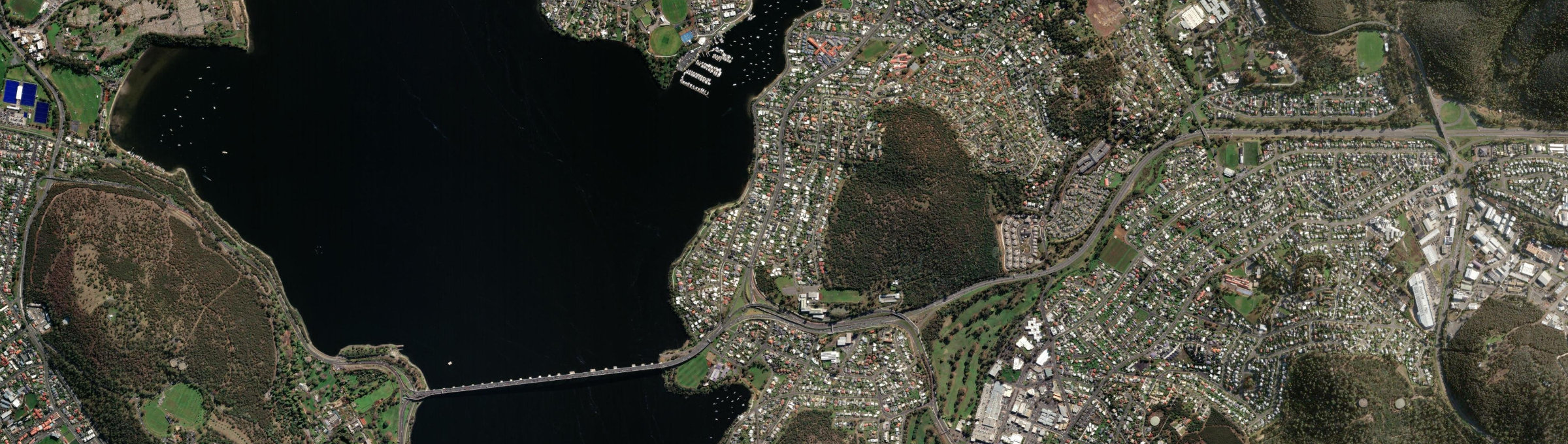 Aerial view of Rose Bay (Tas.), TAS