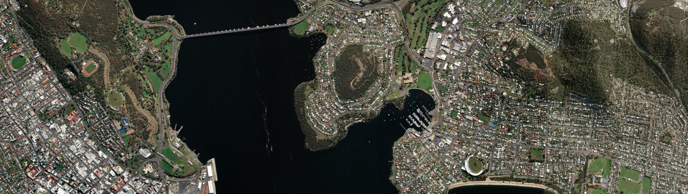 Aerial view of Rosny, TAS