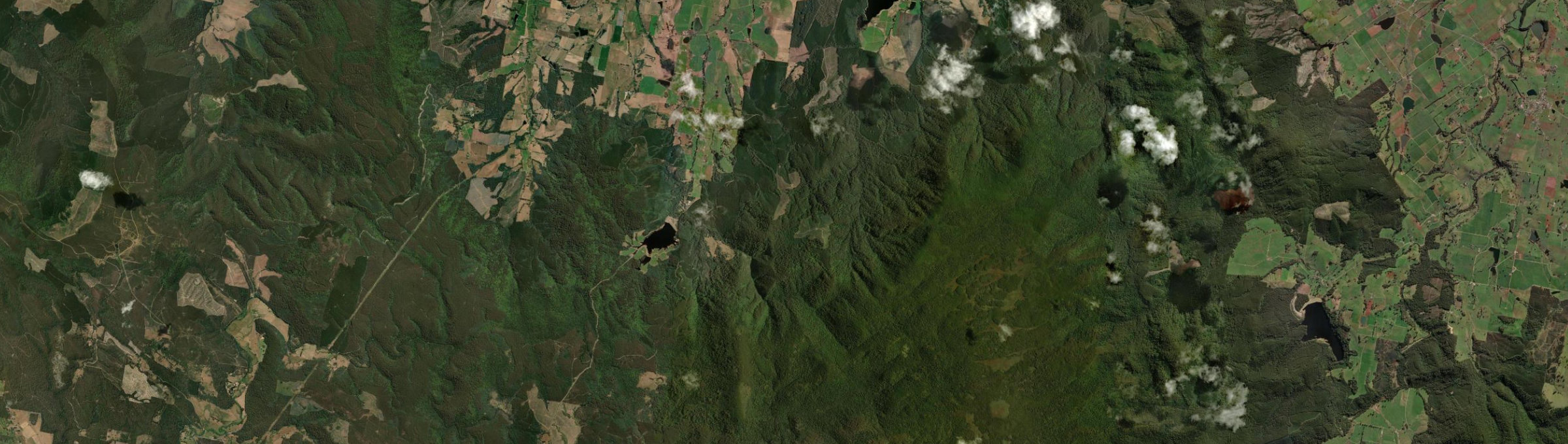 Aerial view of South Springfield, TAS