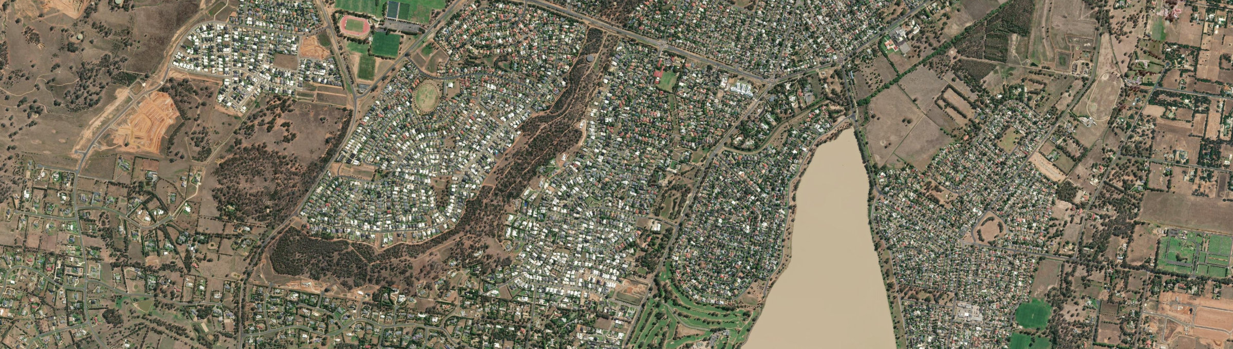 Aerial view of Tatton, NSW
