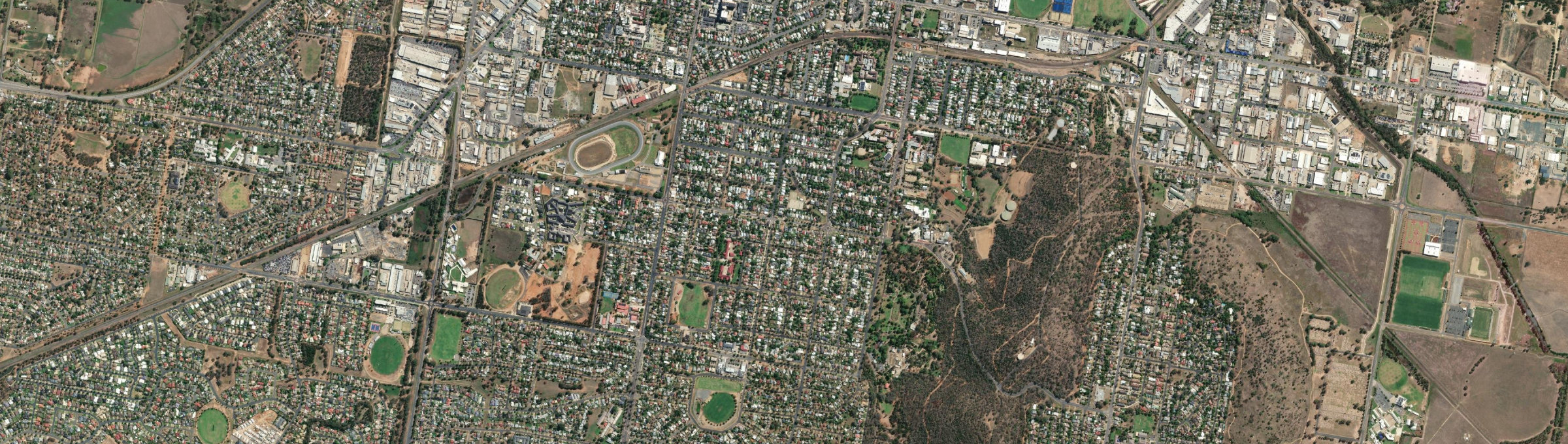 Aerial view of Turvey Park, NSW