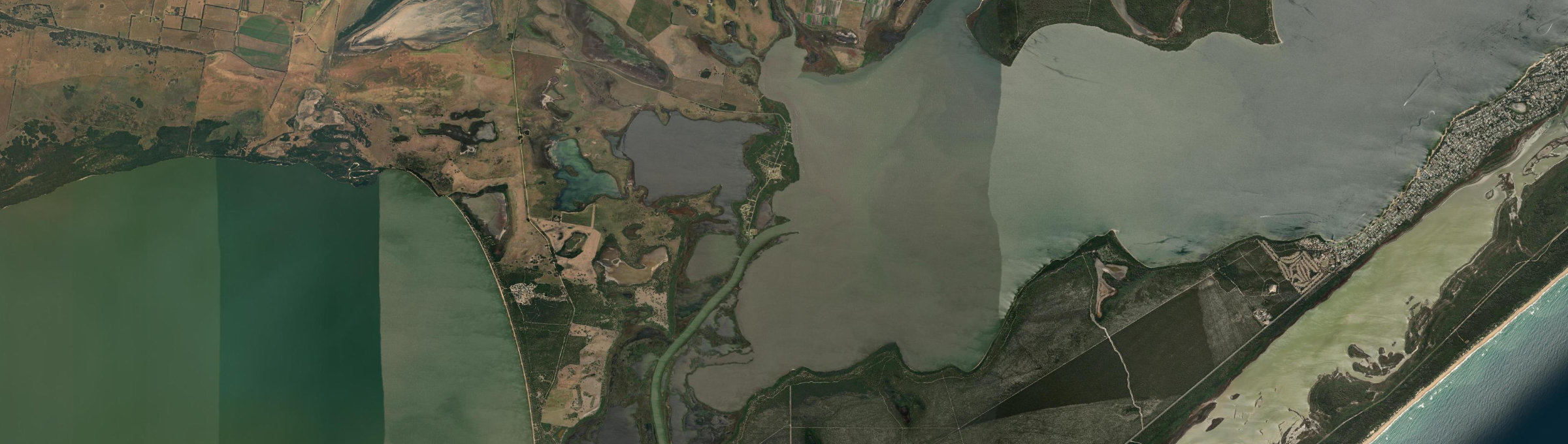 Aerial view of Hollands Landing, VIC