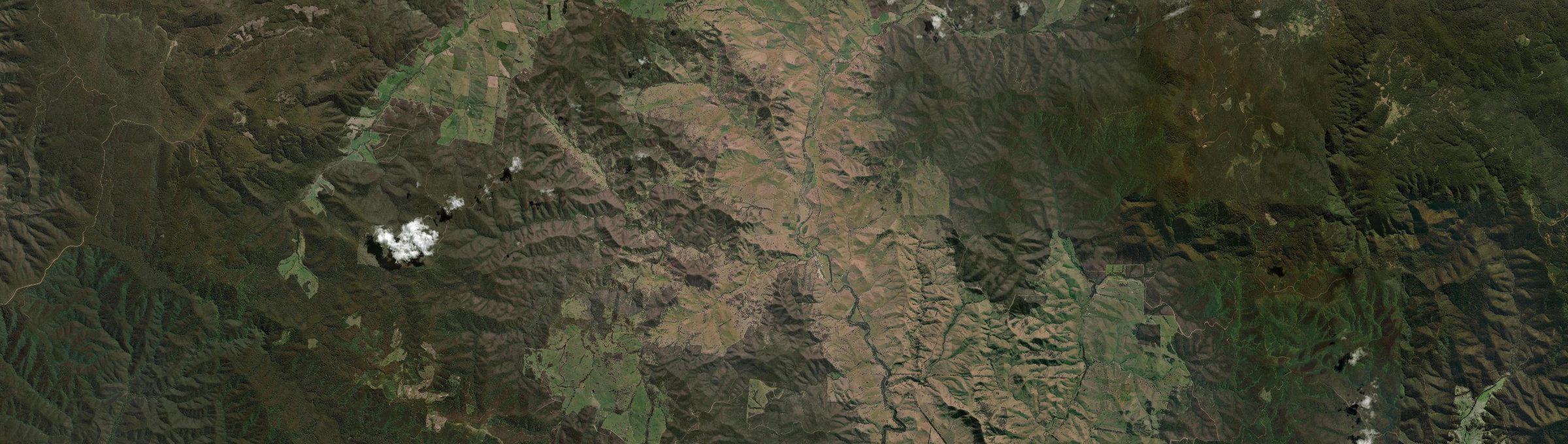 Aerial view of Swifts Creek, VIC
