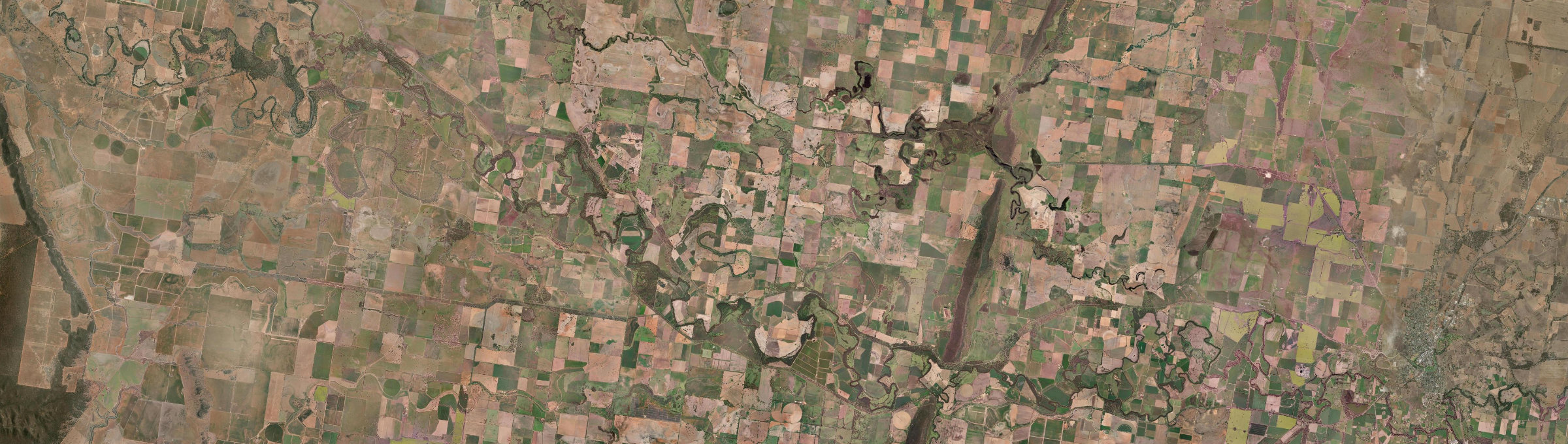 Aerial view of Bedgerabong, NSW