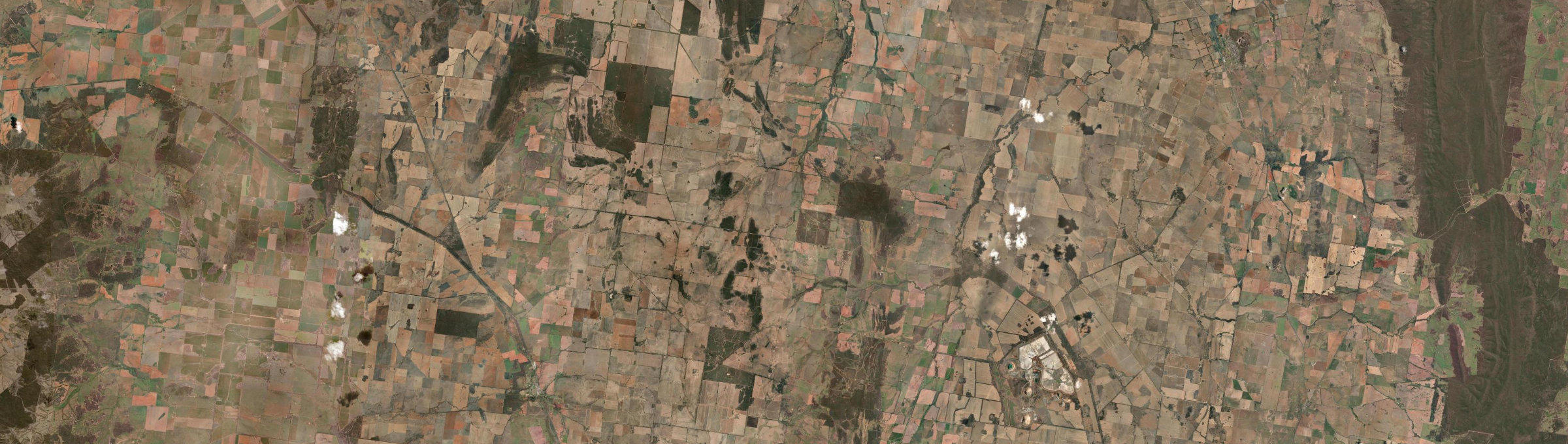Aerial view of Bruie Plains, NSW