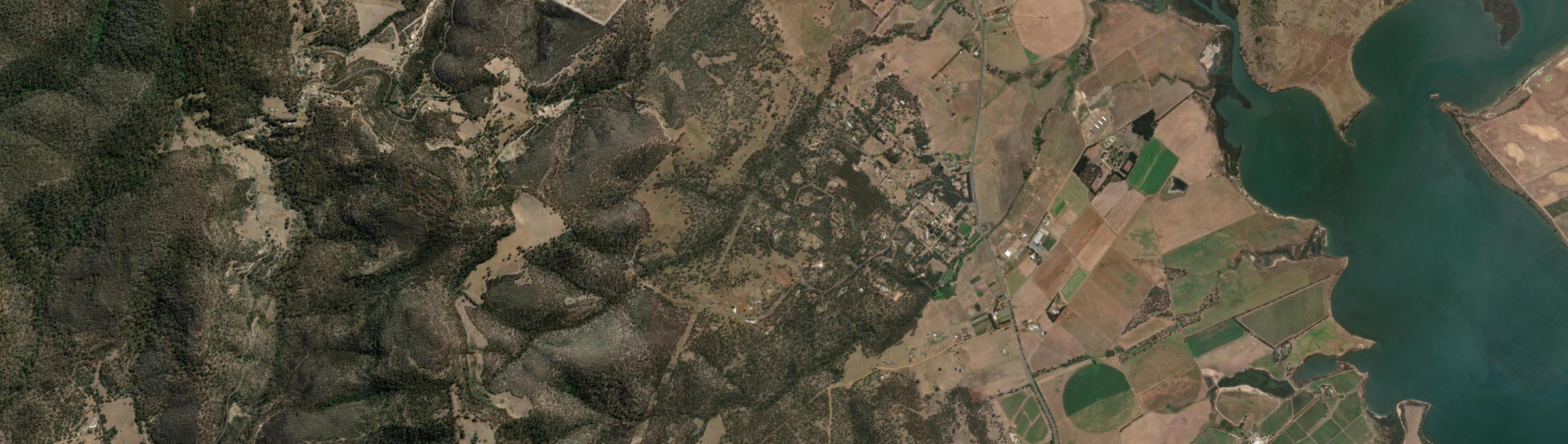 Aerial view of Dulcot, TAS