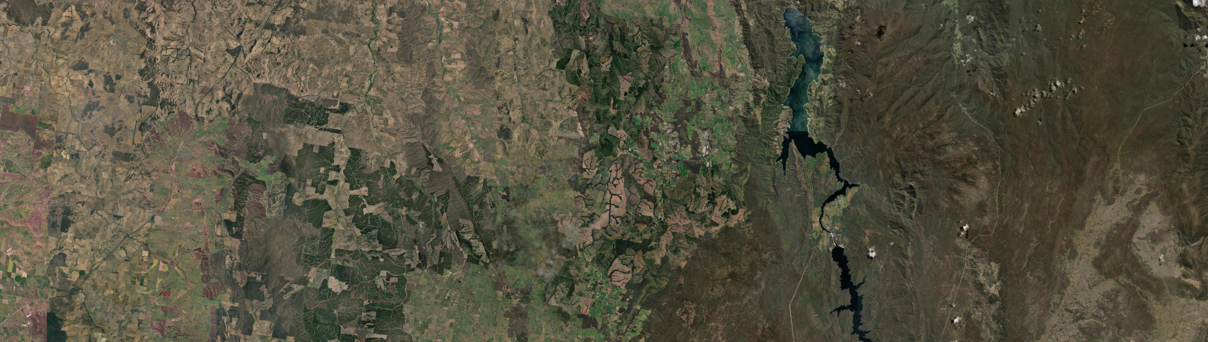 Aerial view of Green Hills (Snowy Valleys - NSW), NSW