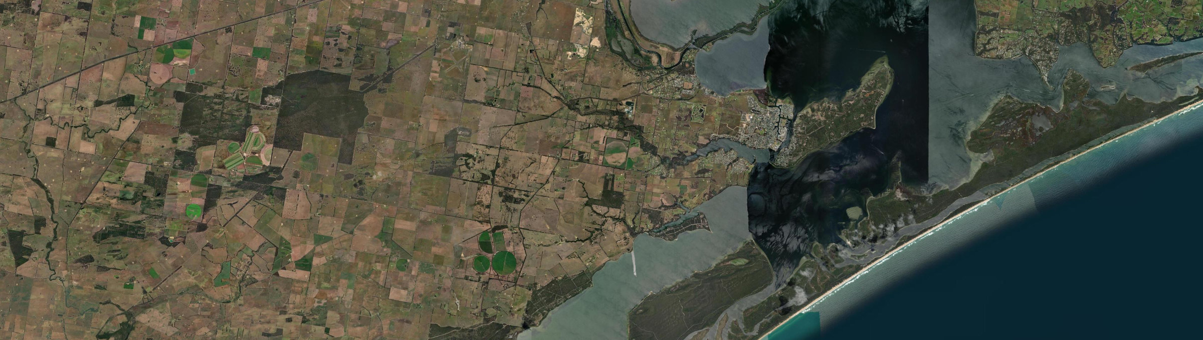Aerial view of Forge Creek, VIC