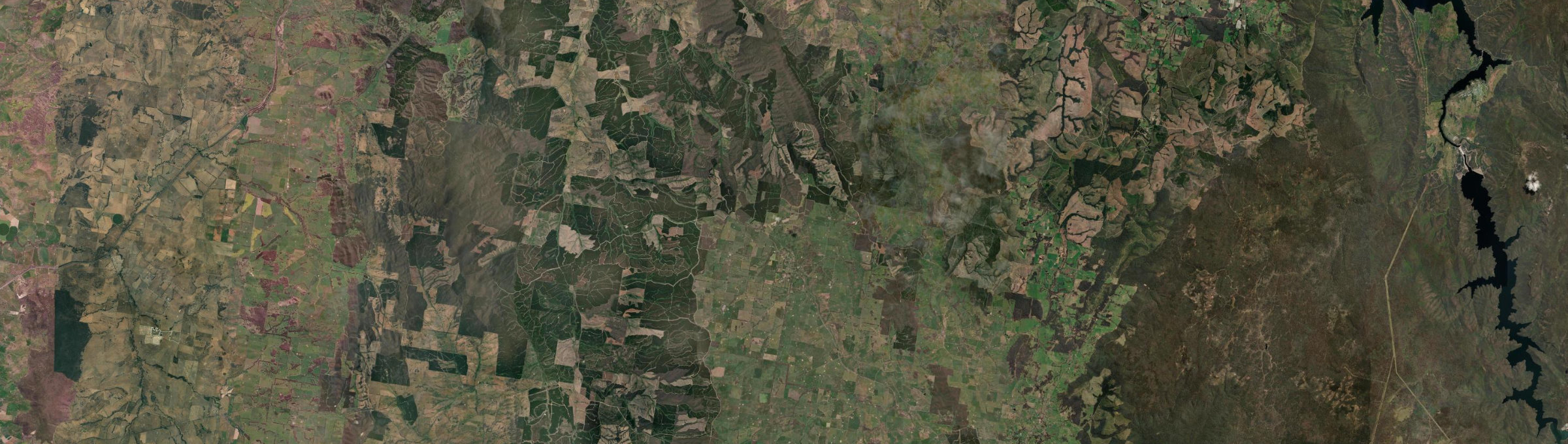 Aerial view of Rosewood (Snowy Valleys - NSW), NSW