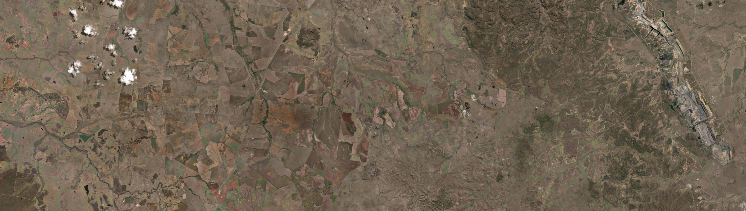 Aerial view of Gemini Mountains, QLD