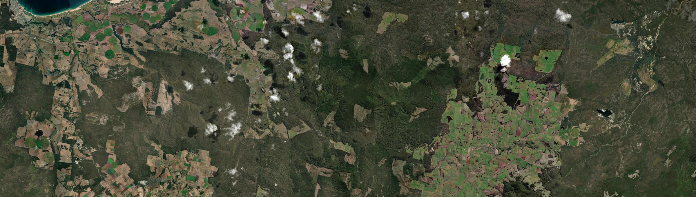 Aerial view of Forester, TAS