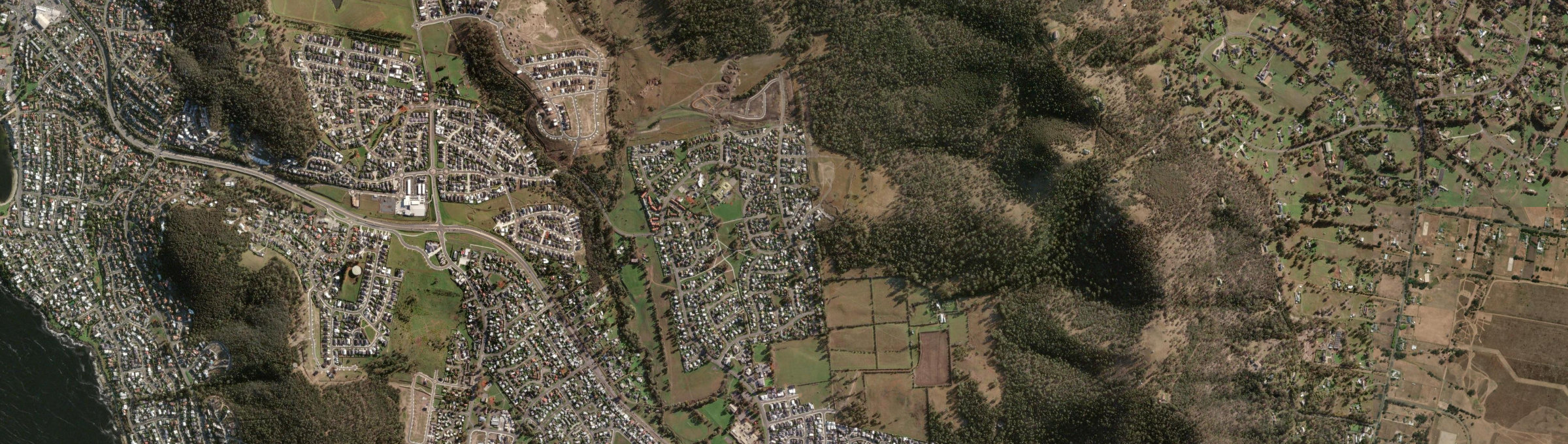Aerial view of Clarendon Vale, TAS