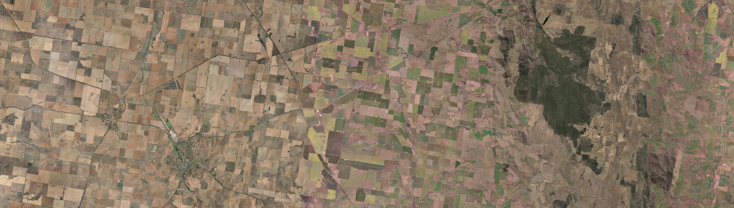 Aerial view of Illabo, NSW