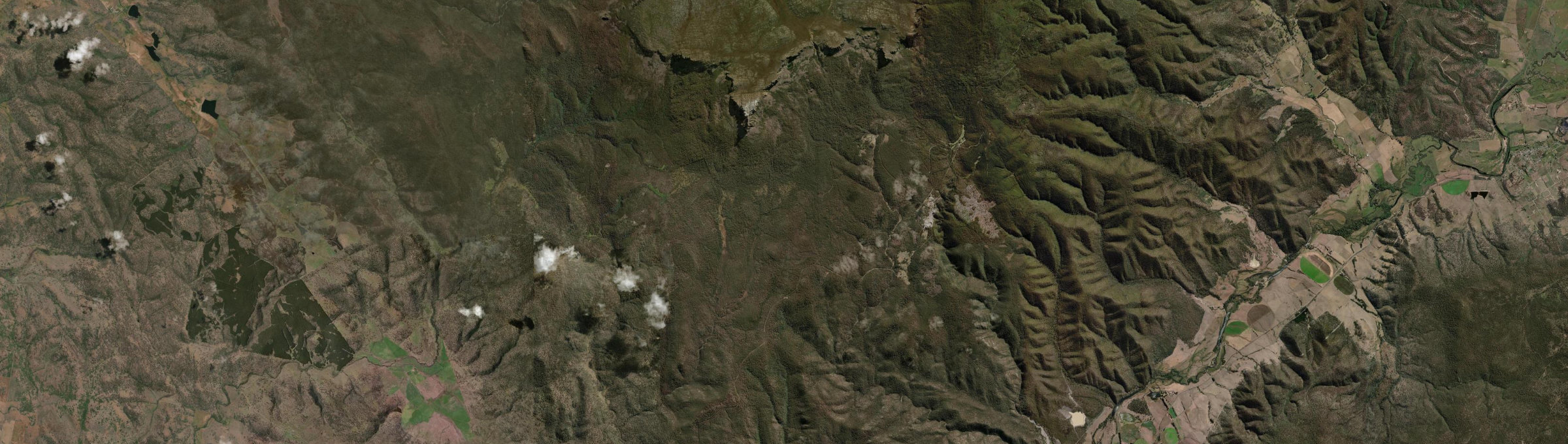 Aerial view of Rossarden, TAS