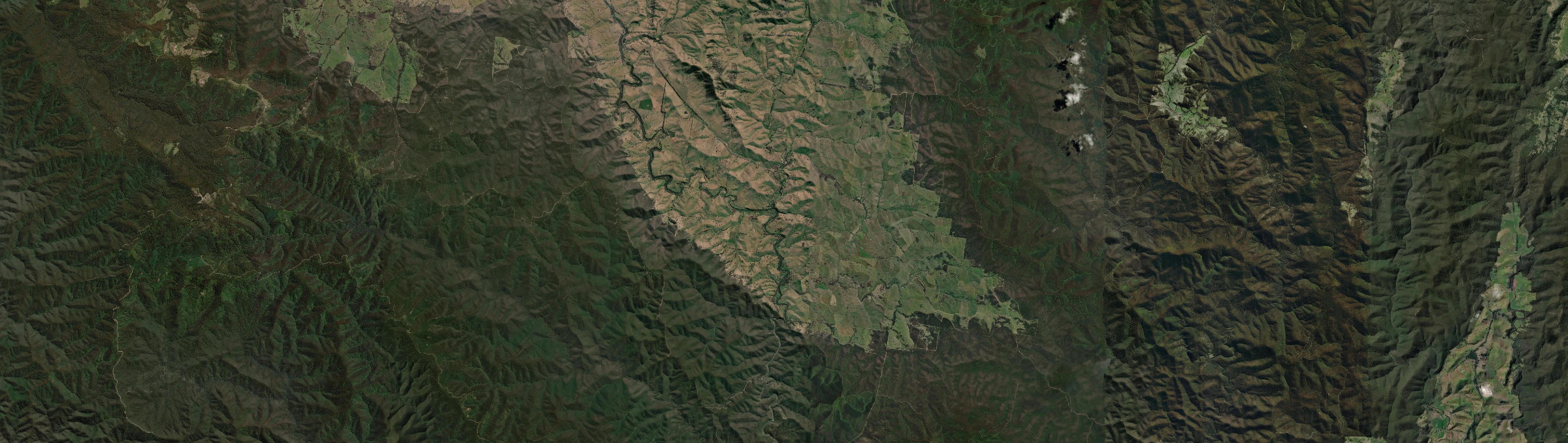 Aerial view of Ensay, VIC