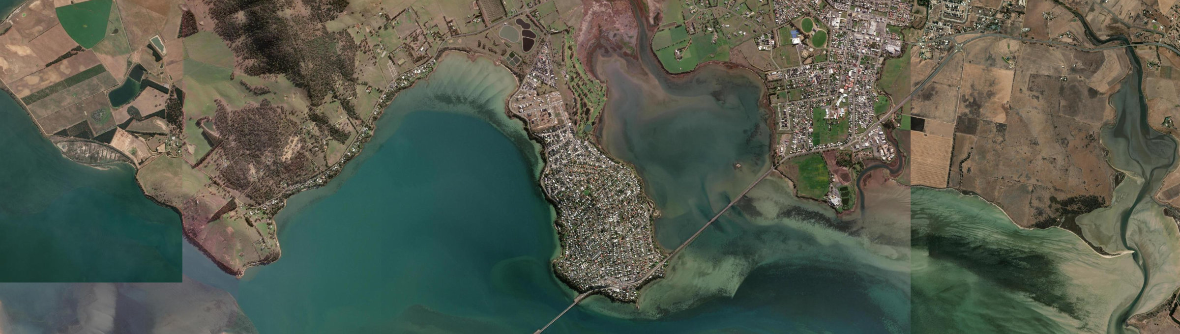 Aerial view of Midway Point, TAS