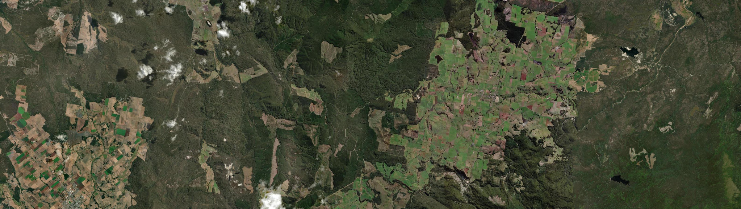 Aerial view of Warrentinna, TAS