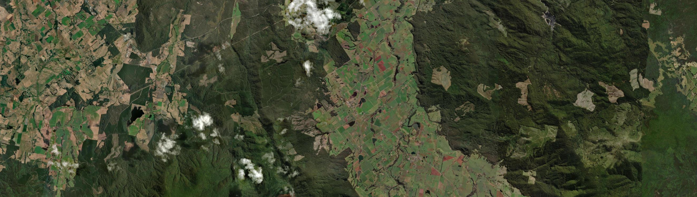 Aerial view of Legerwood, TAS