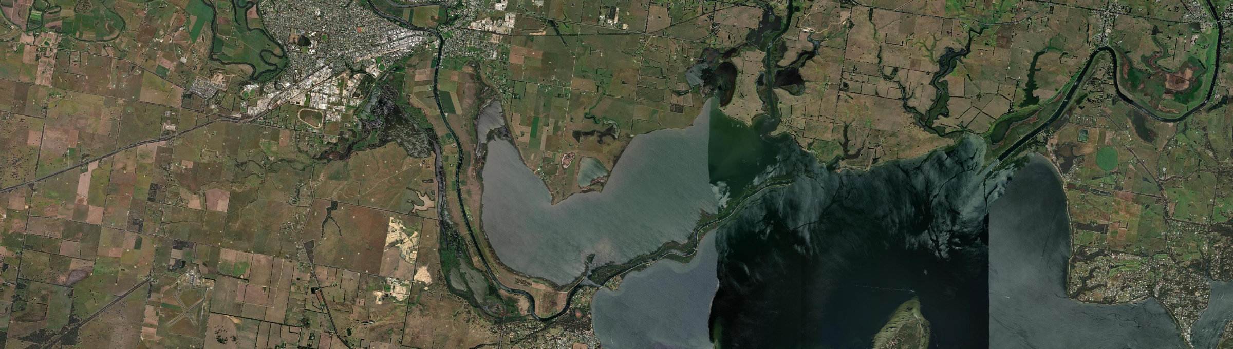 Aerial view of East Bairnsdale, VIC