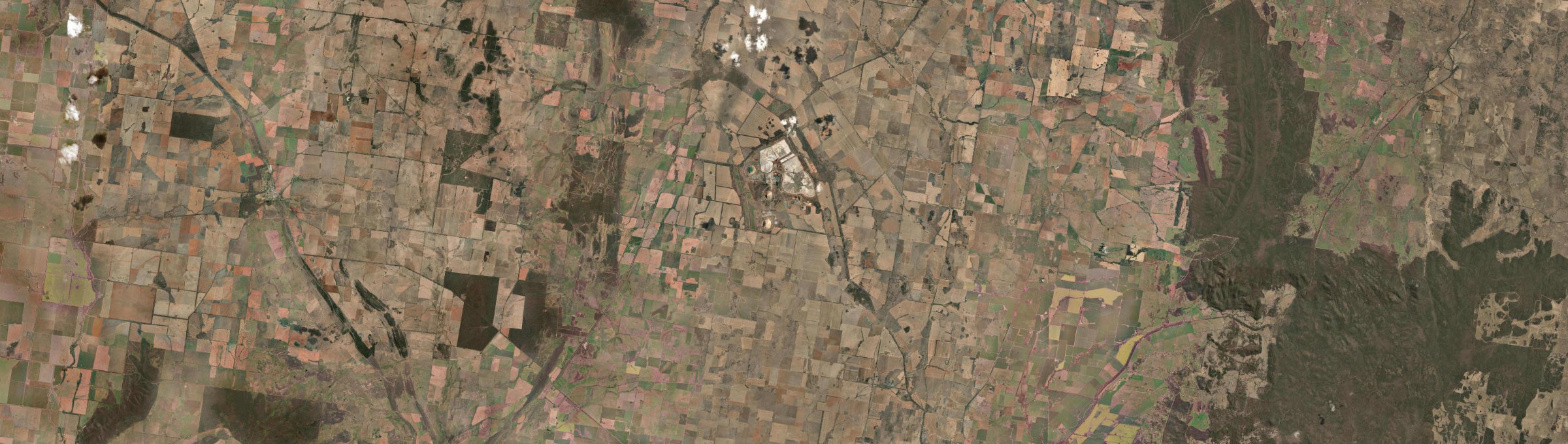 Aerial view of Goonumbla, NSW