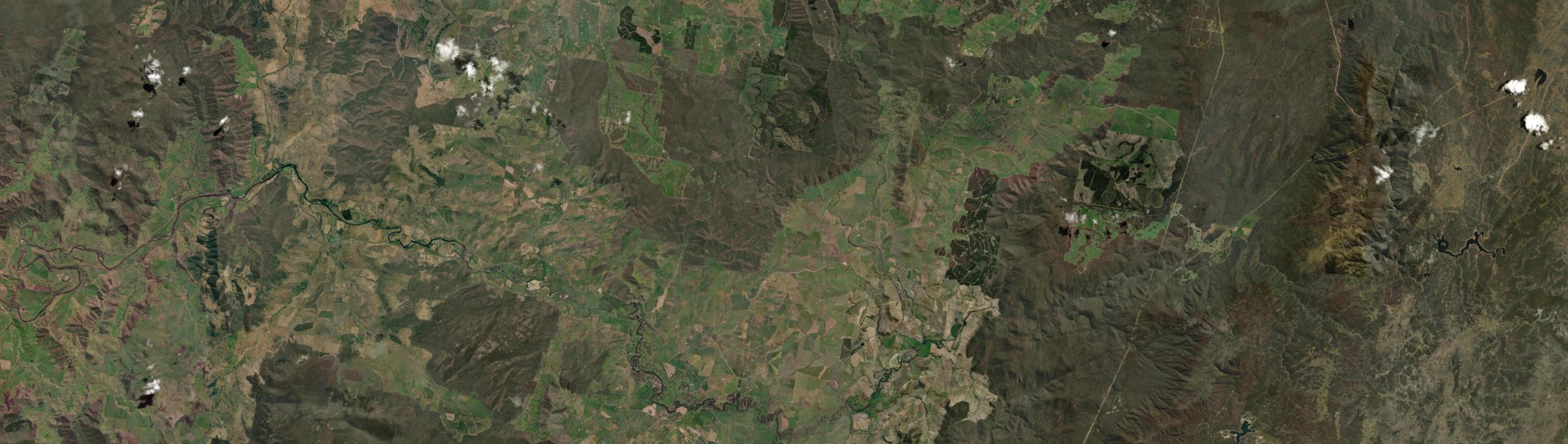 Aerial view of Tooma, NSW