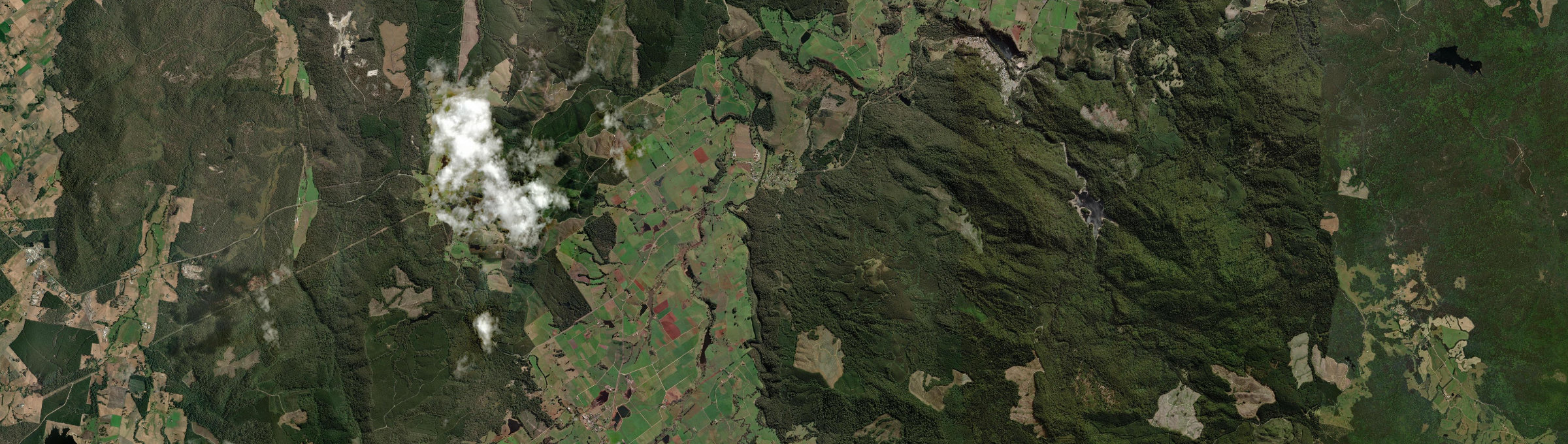 Aerial view of Branxholm, TAS