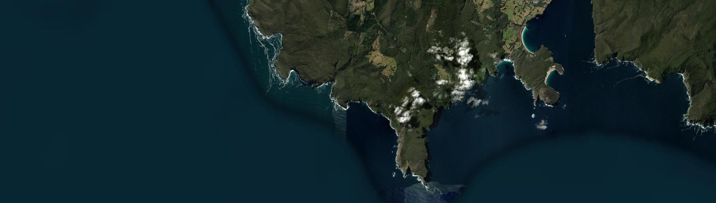 Aerial view of Cape Raoul, TAS