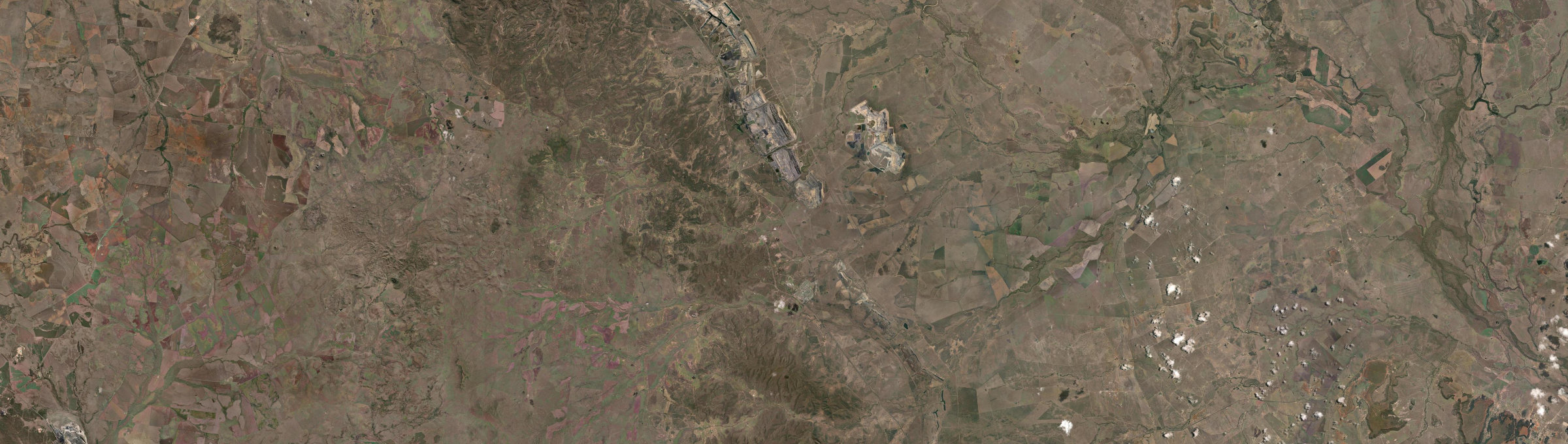 Aerial view of Dysart (Qld), QLD