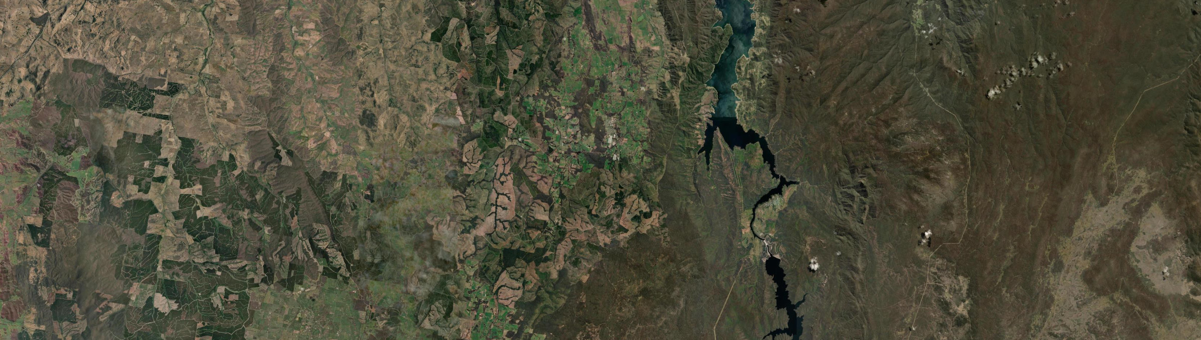 Aerial view of Batlow, NSW