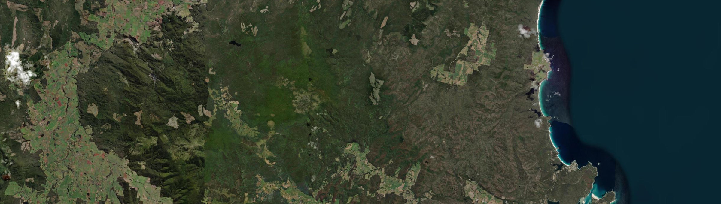 Aerial view of Goulds Country, TAS