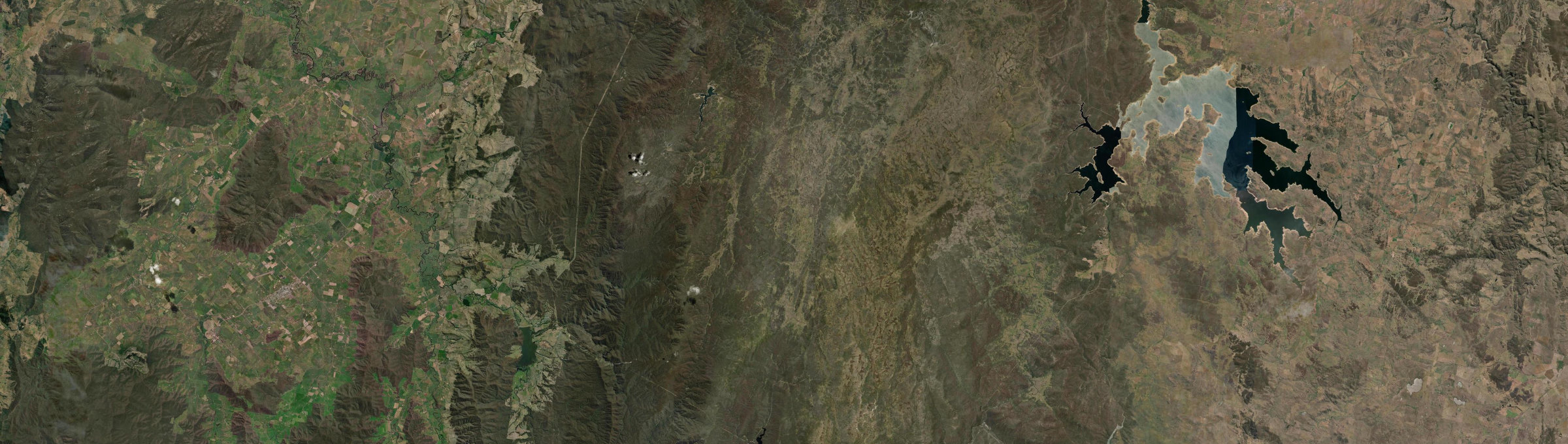 Aerial view of Jagungal Wilderness, NSW