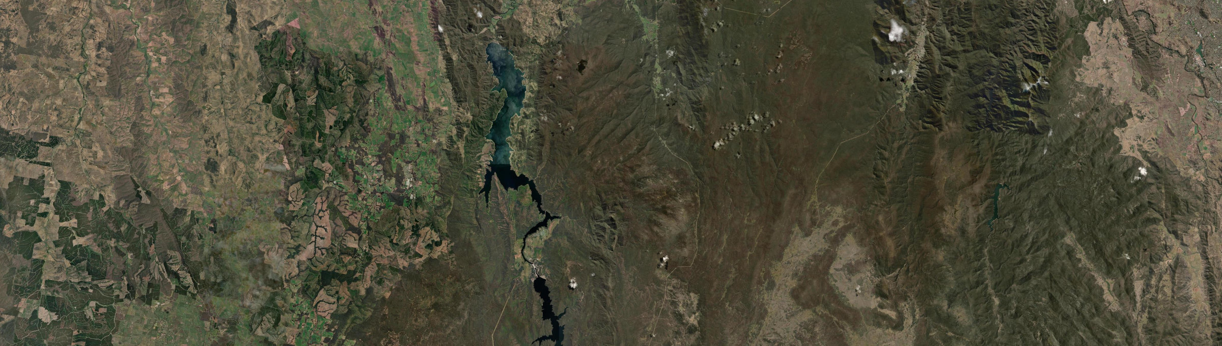 Aerial view of Bogong Peaks Wilderness, NSW