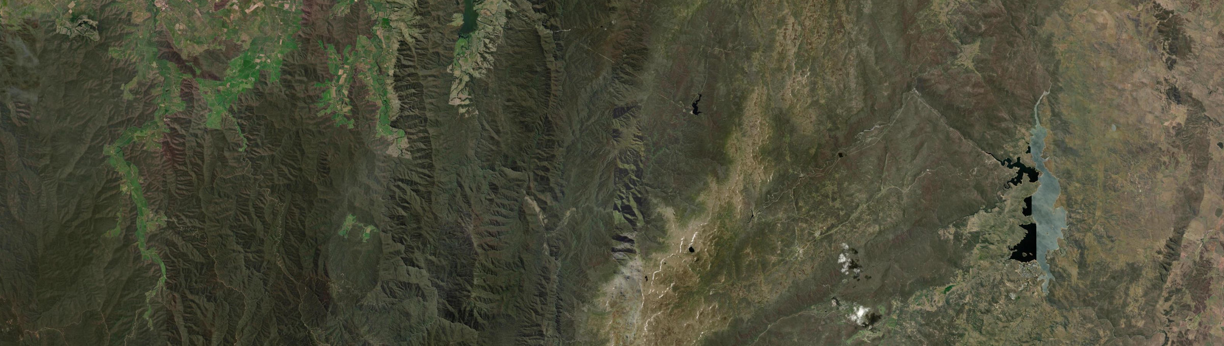 Aerial view of Geehi, NSW