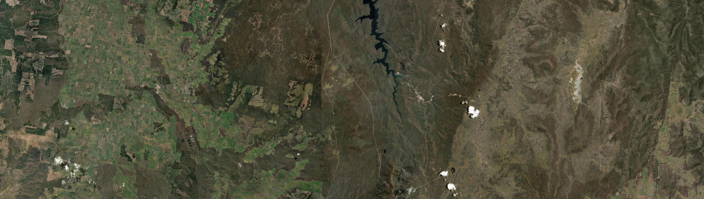 Aerial view of Nurenmerenmong, NSW