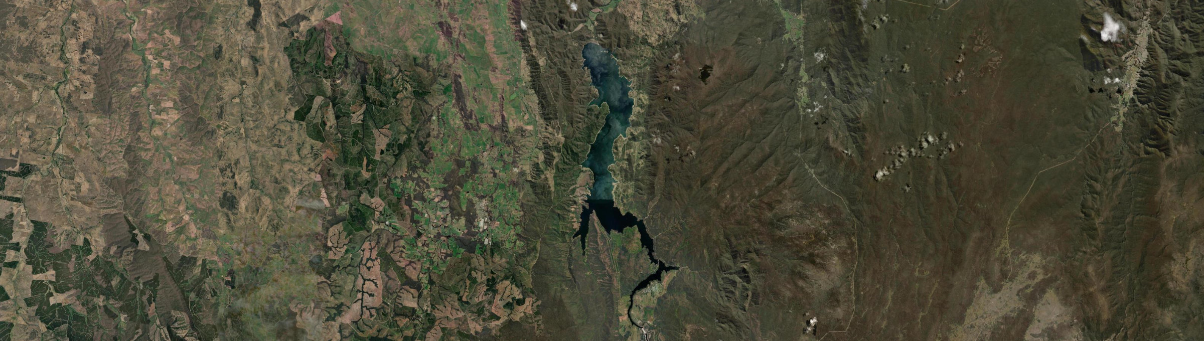 Aerial view of Blowering, NSW