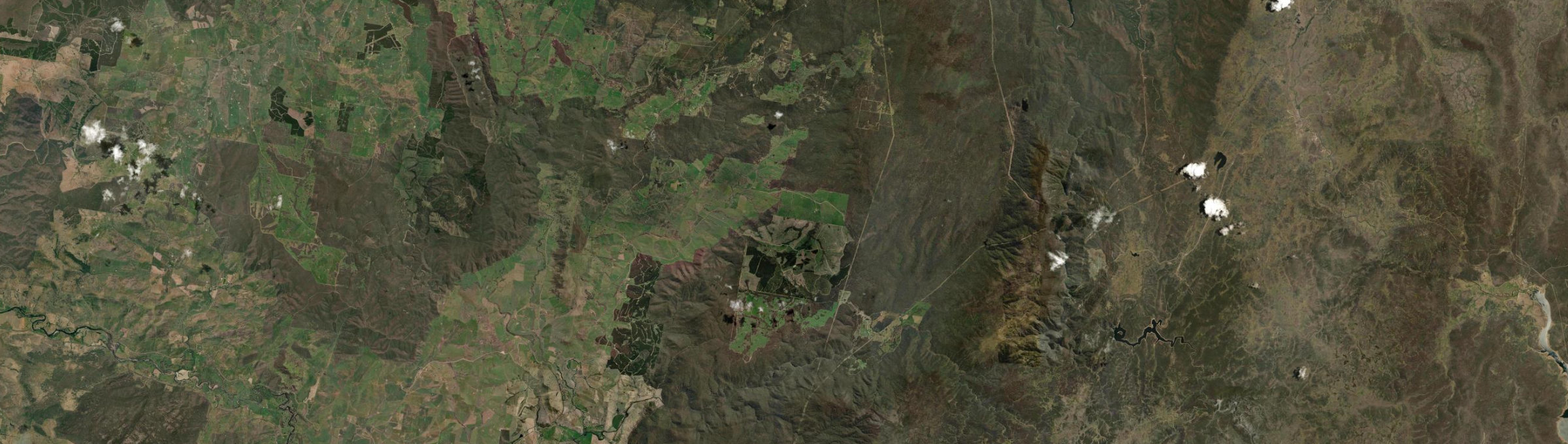 Aerial view of Maragle, NSW