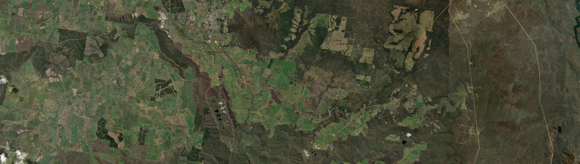 Aerial view of Burra (Snowy Valleys - NSW), NSW