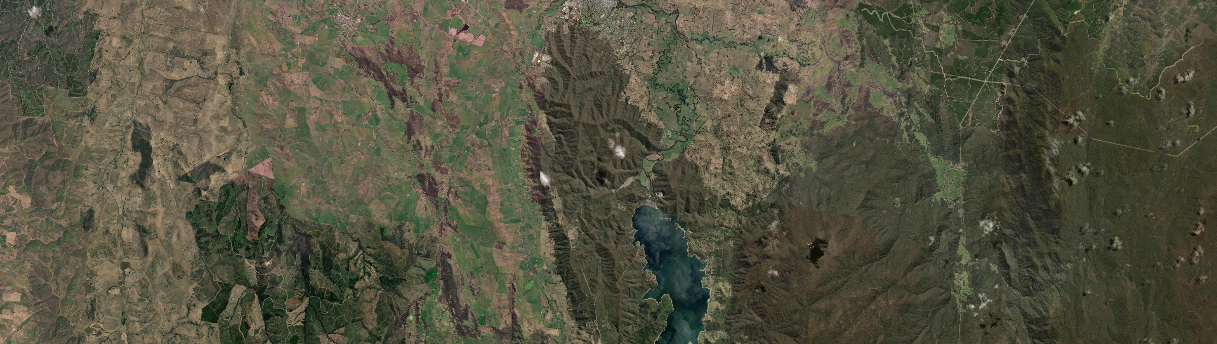 Aerial view of Wereboldera, NSW