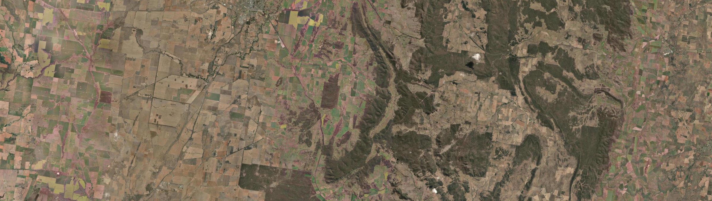 Aerial view of Cookamidgera, NSW