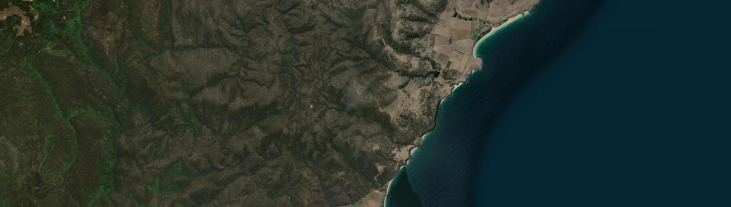 Aerial view of Rocky Hills, TAS