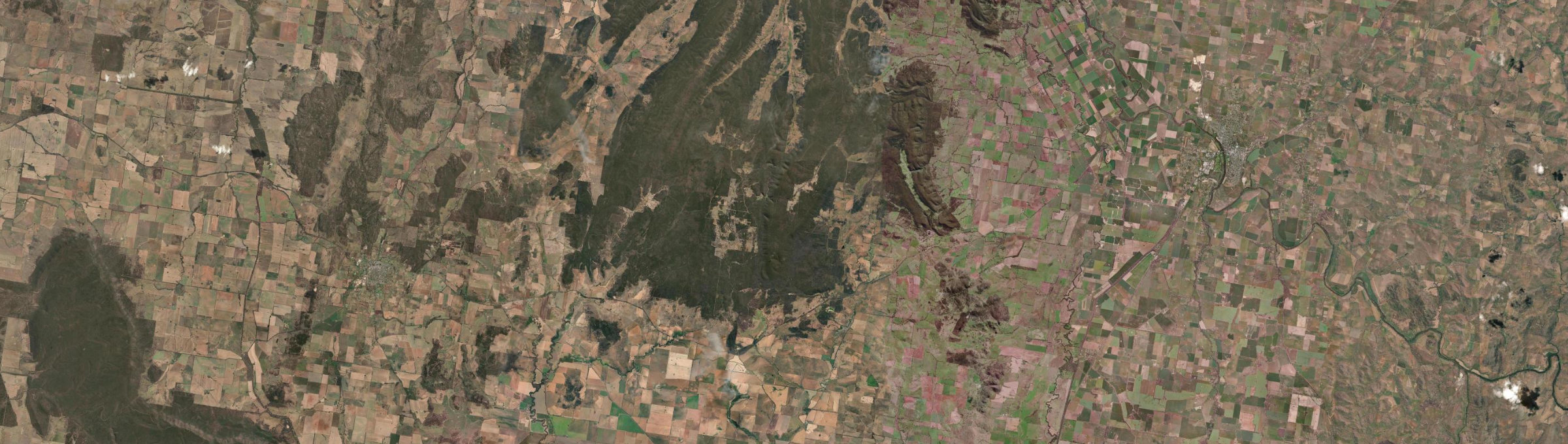 Aerial view of Bumbaldry, NSW
