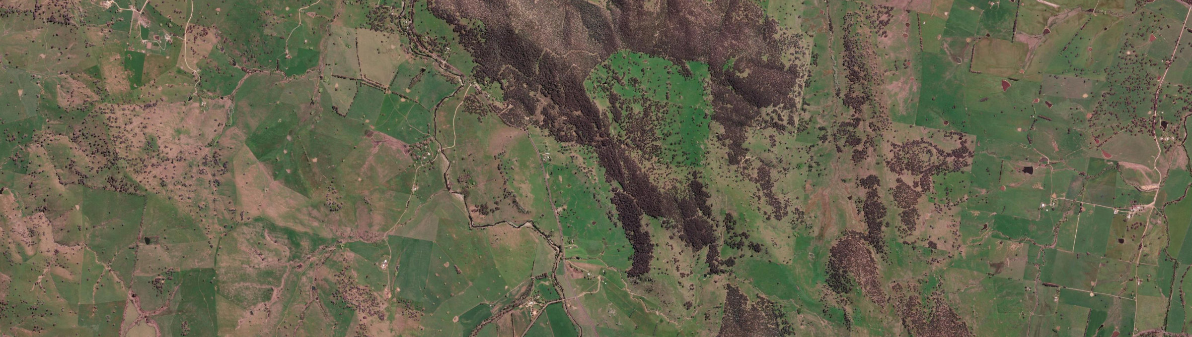 Aerial view of Cooleys Creek, NSW