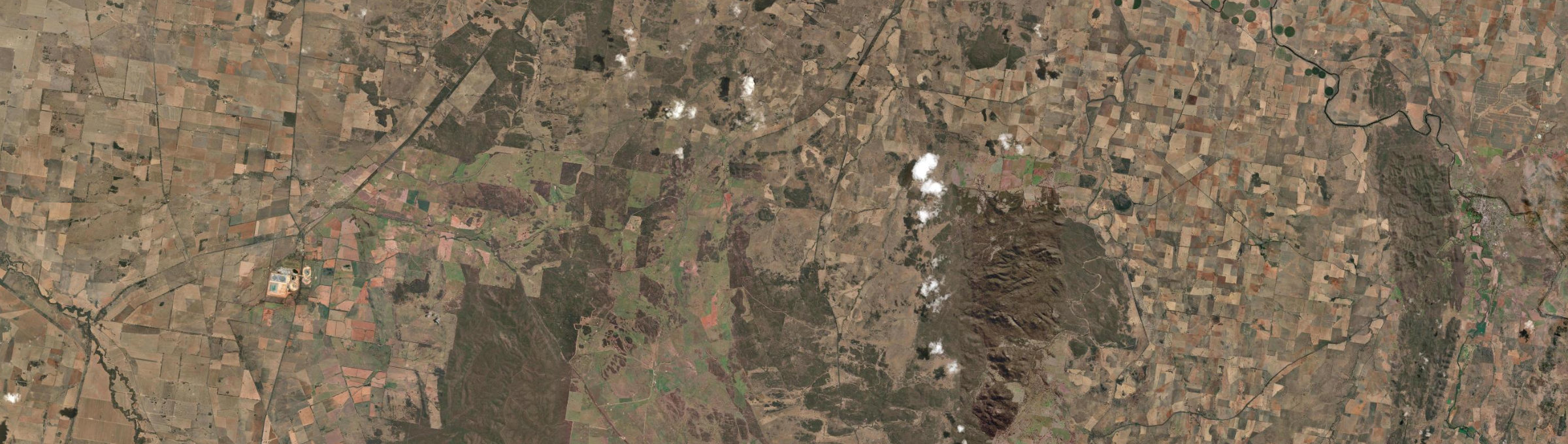 Aerial view of Wambangalang, NSW