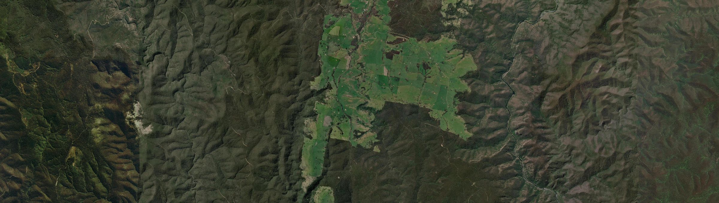 Aerial view of Butchers Ridge, VIC