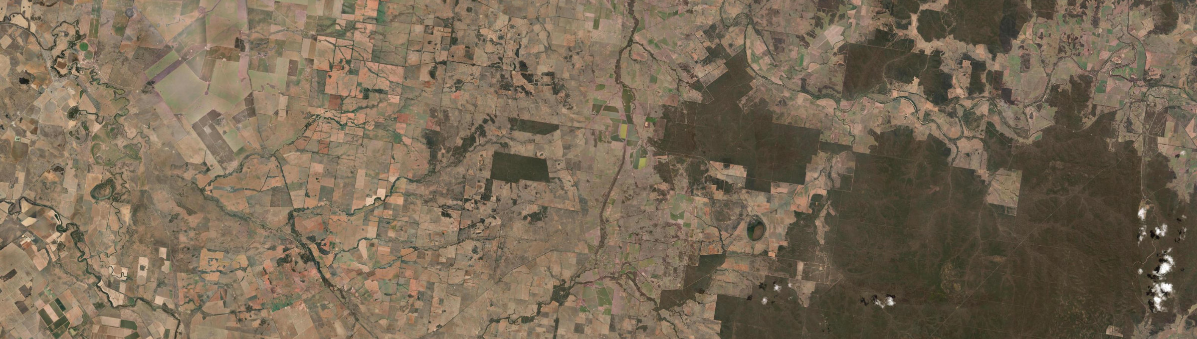 Aerial view of Balladoran, NSW